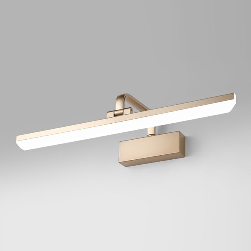 Metal Wall Mounted Light Fixture LED Vanity Wall Sconce with Curved Arm