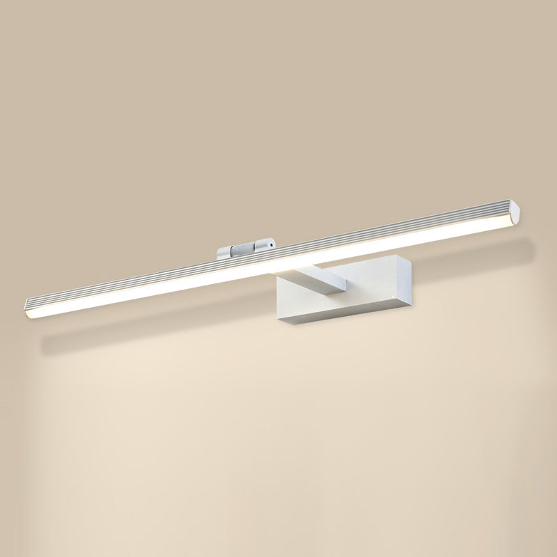 LED Vanity Wall Light Fixtures with Silicone Shade Modern Mirror Front Light