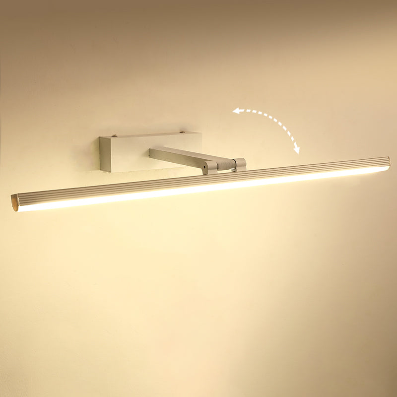 LED Vanity Wall Light Fixtures with Silicone Shade Modern Mirror Front Light