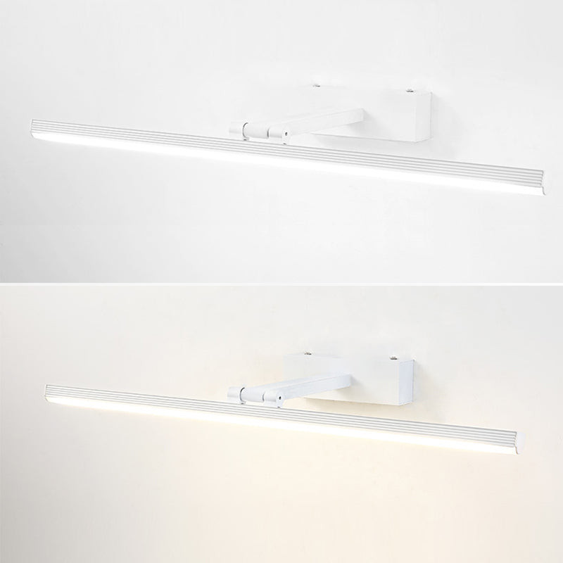 LED Vanity Wall Light Fixtures with Silicone Shade Modern Mirror Front Light
