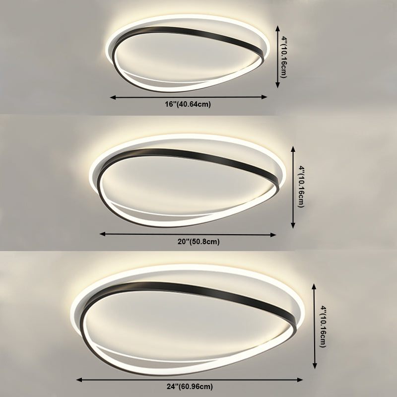 Contemporary Geometric Flush Mount Light Led Flush Mount Ceiling Light Fixture