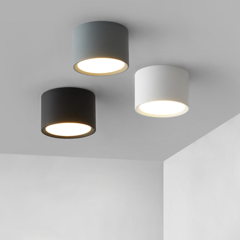 Cylinder Led Surface Mount Ceiling Light Modern Flush Mount Chandelier