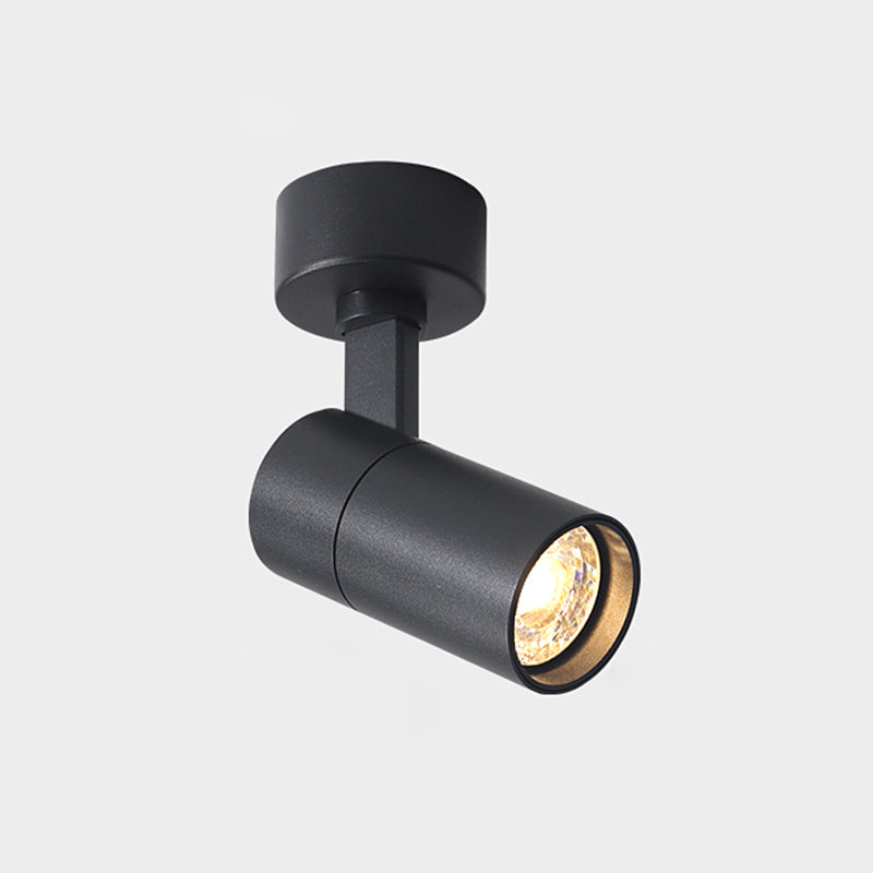 Cylindrical Ceiling Light Flush Mount Lamp Modern Semi Flush Ceiling Light with Metal Shade