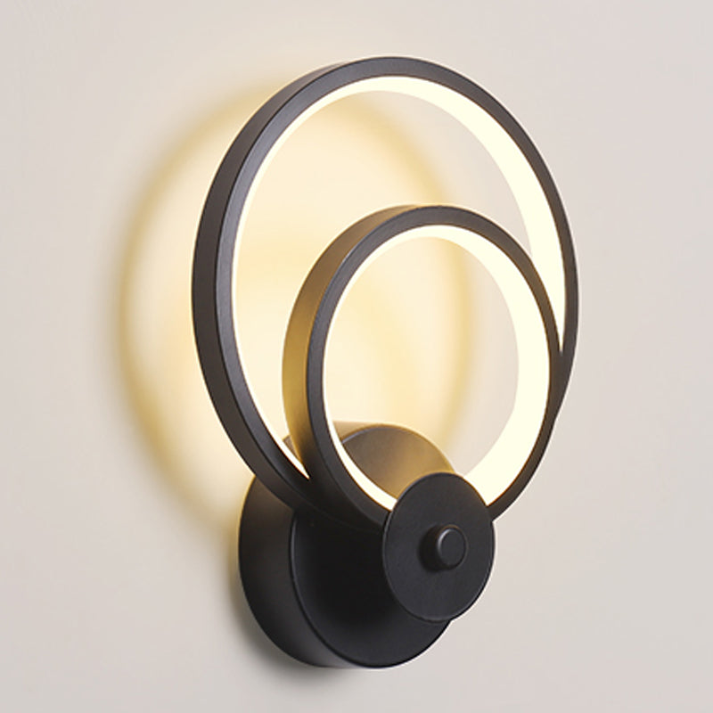 Luminaire mural géométrique Malle de salle de bain moderne Appiculture de mur de salle de bain avec teinte acrylique