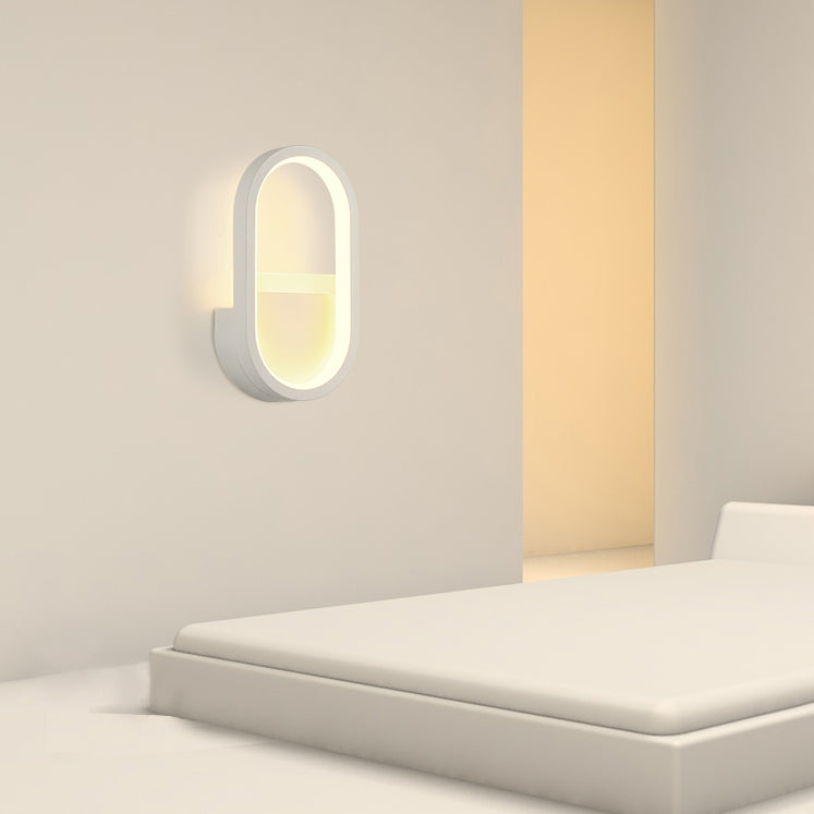 Lampada geometrica montata a parete moderna sconce da parete del bagno con ombra acrilica