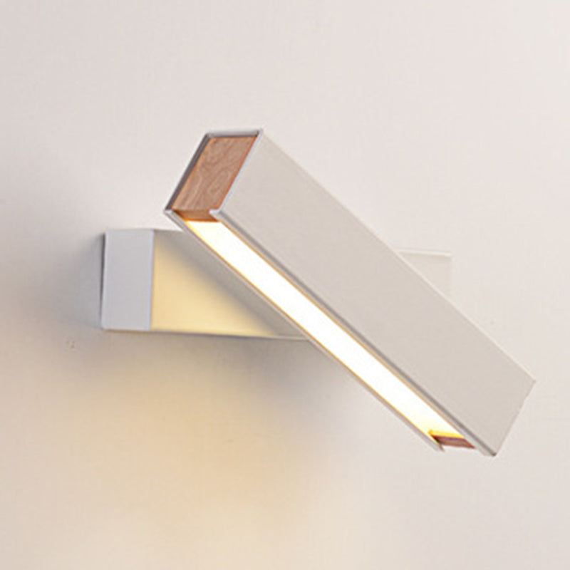 Modern Style Linee Shade Wall Sconce Metal 1 Prononi leggeri Dimming Reading Rotary