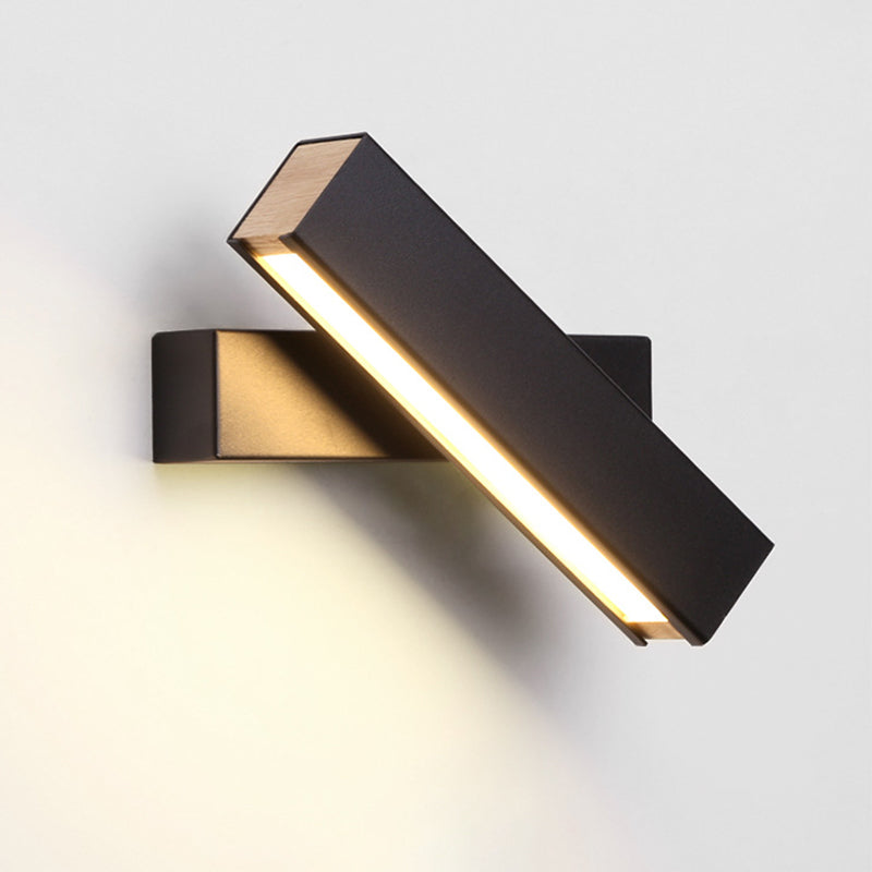 Modern Style Linee Shade Wall Sconce Metal 1 Prononi leggeri Dimming Reading Rotary