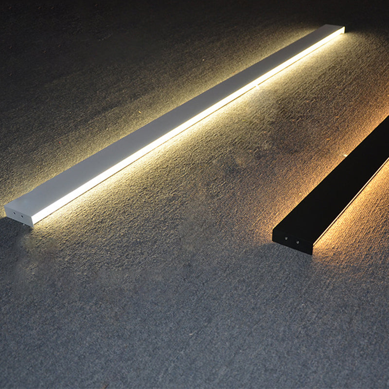 Strip Shade Wall Lighting Modern Simple Style Metal 1 Lights Sconce Lamp for Bedroom TV Background