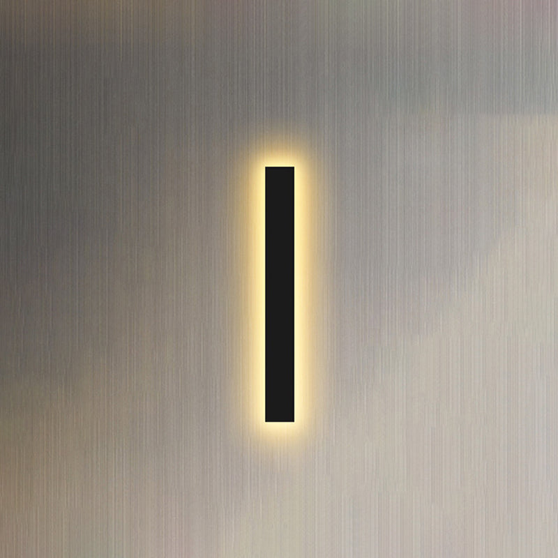 Strip Shade Wall Lighting Modern Simple Style Metal 1 Lights Sconce Lamp for Bedroom TV Background