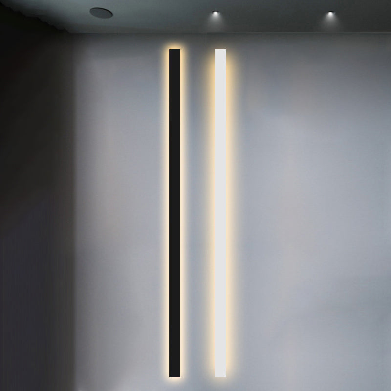 Strip Shade Wall Lighting Modern Simple Style Metal 1 Lights Sconce Lamp for Bedroom TV Background