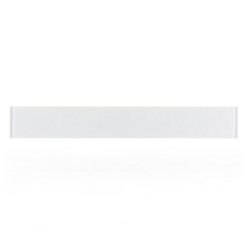 Modern Simple Simple Style Rectangular Linee Shade SCONCE ALLUMINIO 1 Prononi leggeri per fronte a specchio.