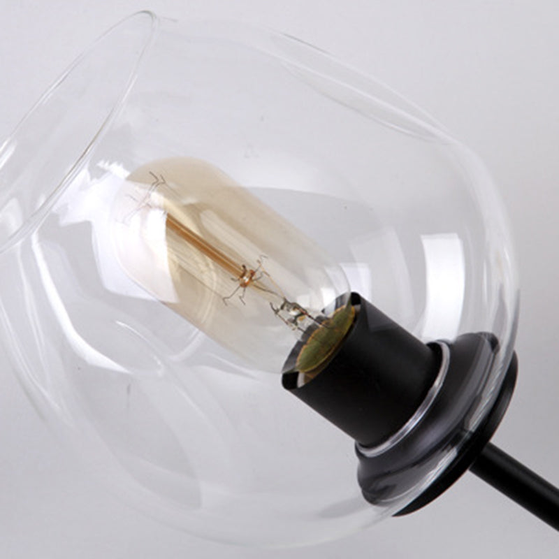 Fissature a parete geometriche a 2 luci lampada da parete in metallo moderno