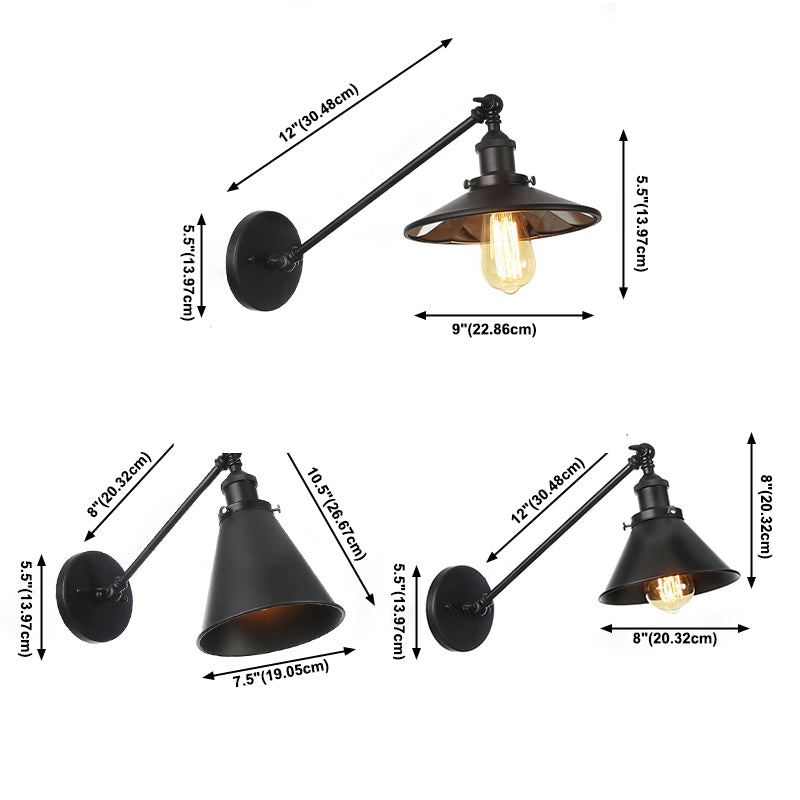 Luminaires de lampe murale armée à 1 lumière