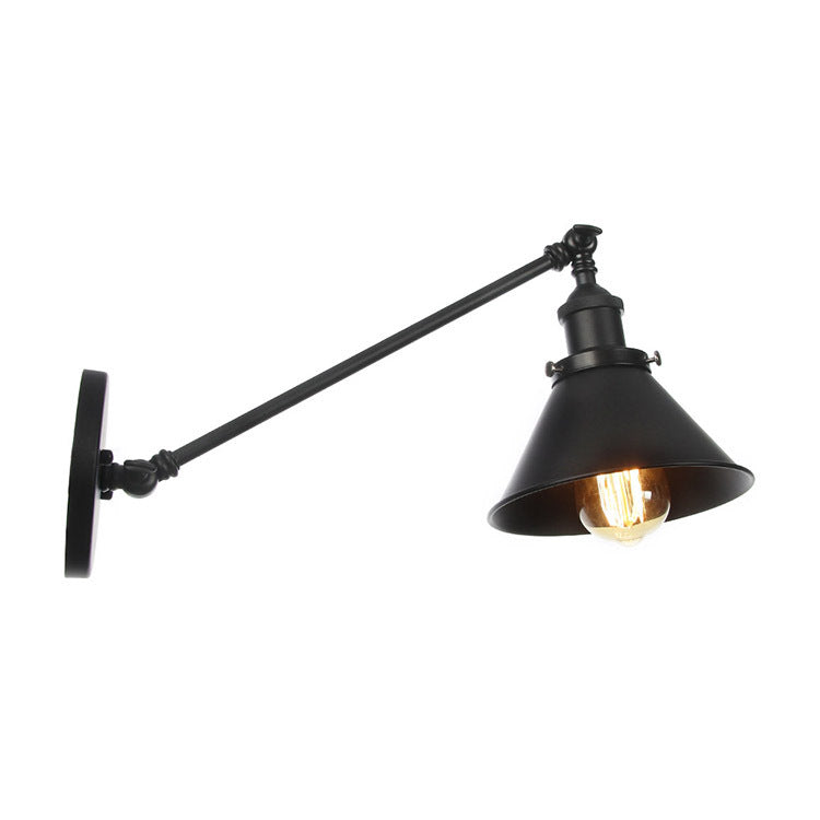 1-Light Armed Wall Lamp Fixtures Industrial Style Metal Wall Mounted Light Fixture