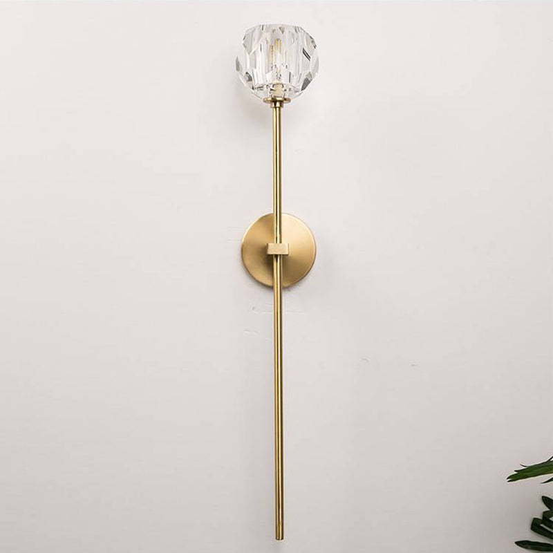 1-Light Geometric Wall Lamp Fixtures Modern Style Metal Wall Mounted Light Fixture