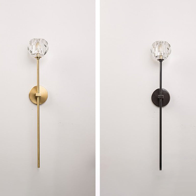 1-Light Geometric Wall Lamp Fixtures Modern Style Metal Wall Mounted Light Fixture