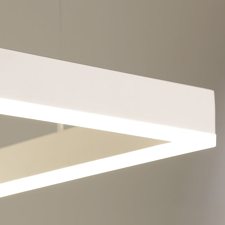 Moderne verlichting kroonluchters Meerdere vierkanten Opgeslepen verlichtingsarmaturen voor woonkamer