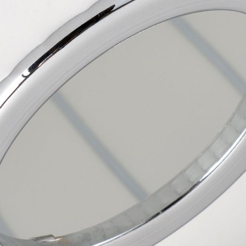 Silk Hanging Lamp, Simple Disk-Shaped Shade Pendant Lighting in White Finish