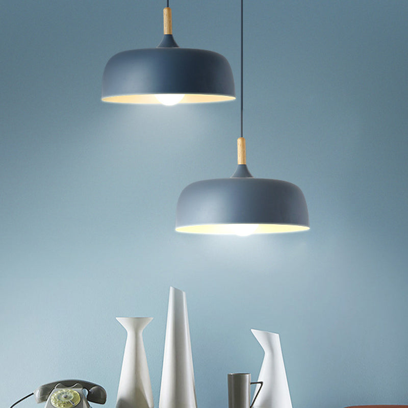 Nordic Simple Macaroon Style Lip Shape Pendant Iron 1 Light in warm for Bedroom Restaurant Cafe