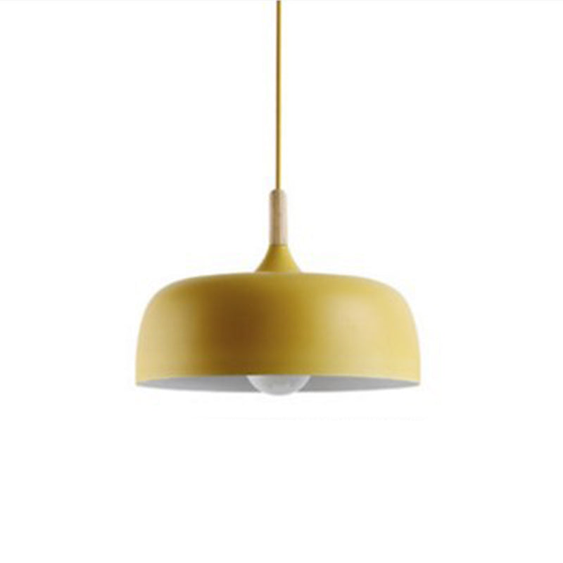 Nordic Simple Macaroon Style Lip Shape Pendant Iron 1 Light in warm for Bedroom Restaurant Cafe