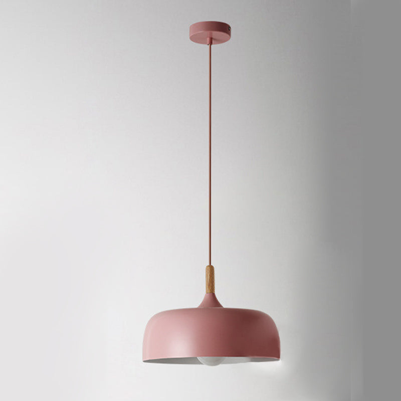 Nordic Simple Macaroon Style Lip Shape Pendant Iron 1 Light in warm for Bedroom Restaurant Cafe