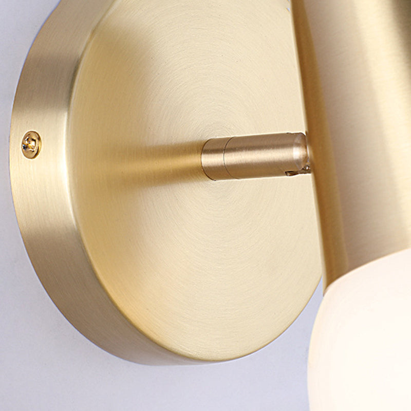 Open Bulb Antler Postmodern Wall Sconce One Blub Wall Mounted Light Fixture for Bedroom