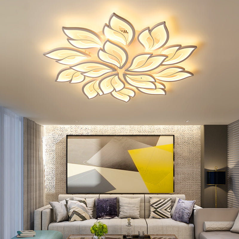 Flower Shape LED Flush Mount Fixture Modern Flush Ceiling Light Fixture for Living Room