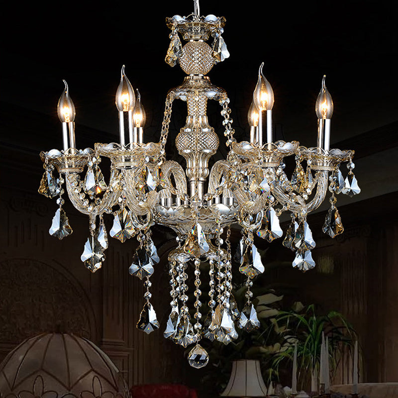 Crystal Strand Chandelier Éclairage