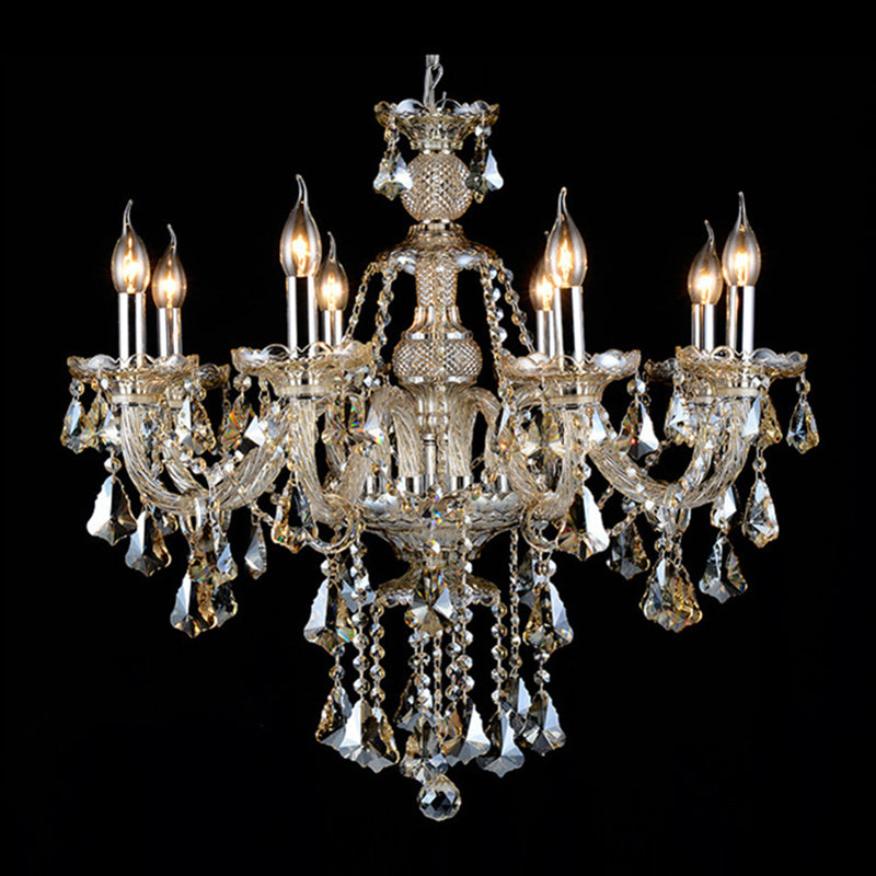 Crystal Strand Chandelier Éclairage