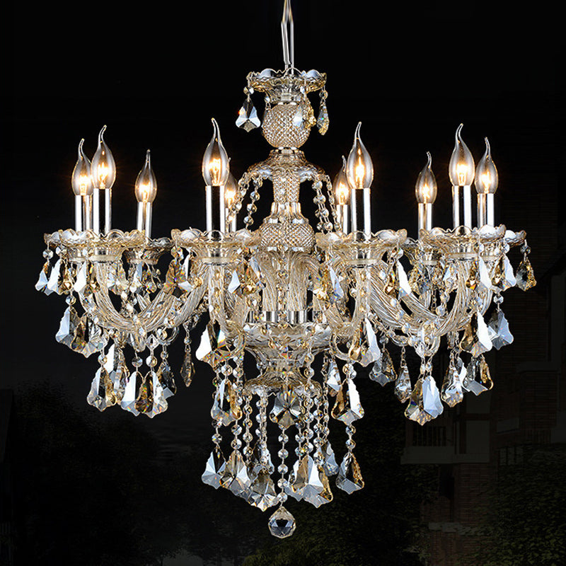Crystal Strand Chandelier Éclairage