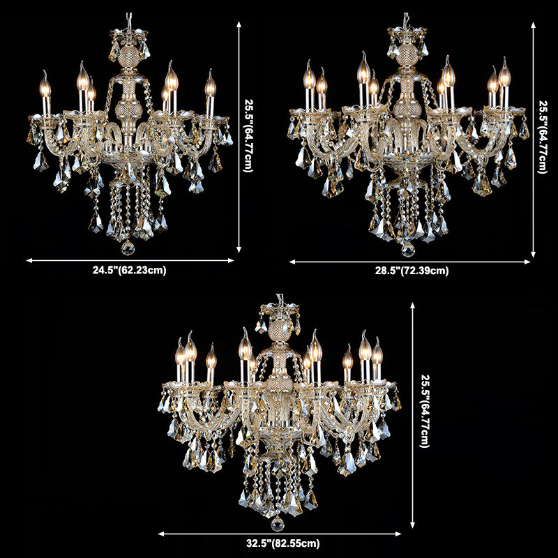 Crystal Strand Chandelier Éclairage
