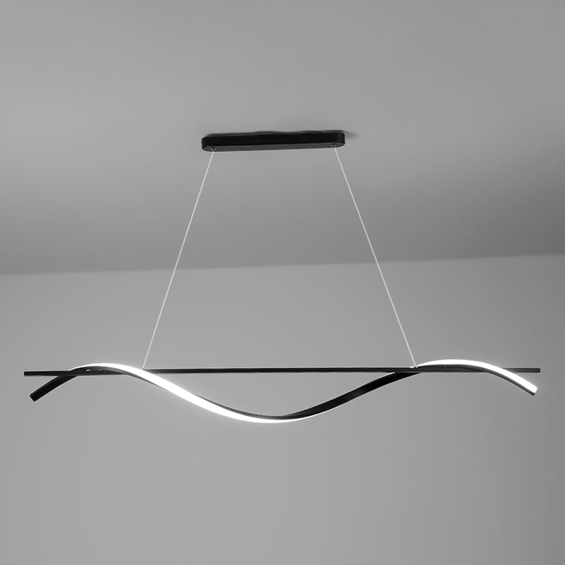 Black Modern Hanging Lights Minimalist Chandelier Lights for Living Room
