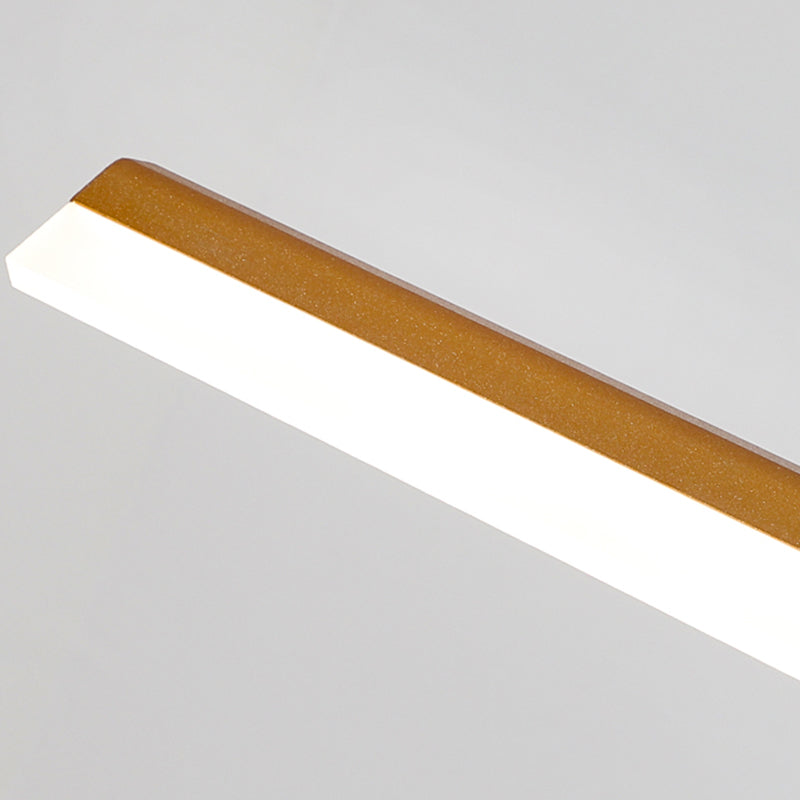 Lampadario a ciondolo lineare metallico Luce isola contemporanea per sala da pranzo