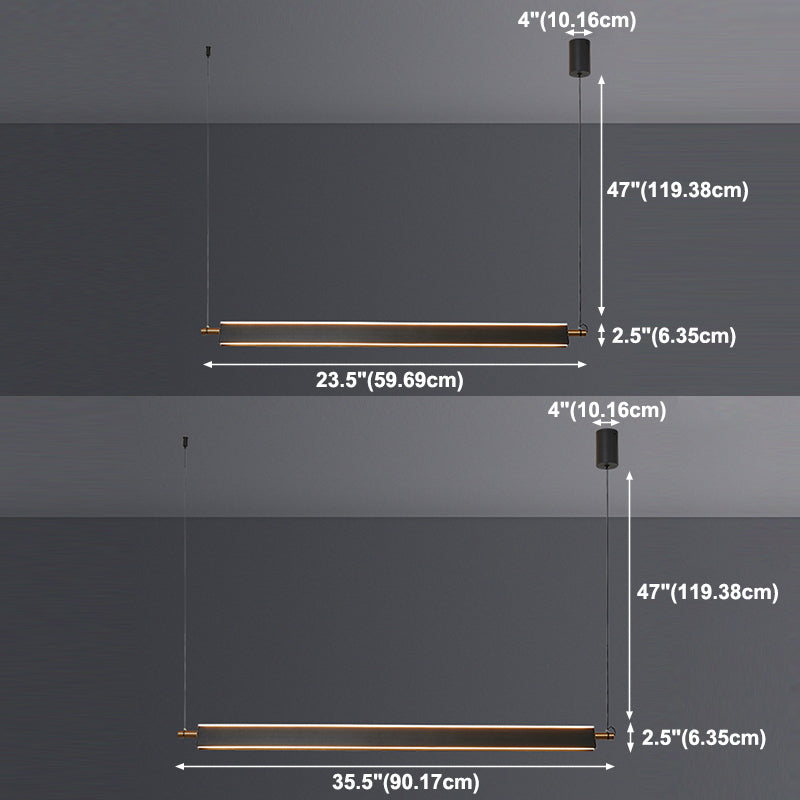 LED Linear Pendant Chandelier Contemporary Pendant Lighting for Living Room