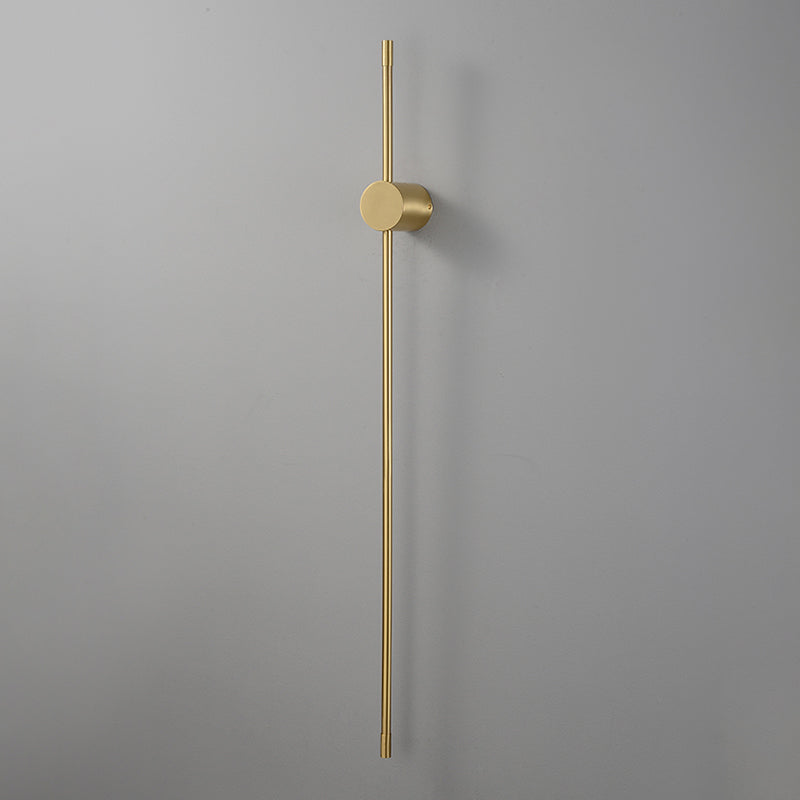 Sitting Room Modernist Wall Sconce Gold Linear LED Simple Wall Mounted Light