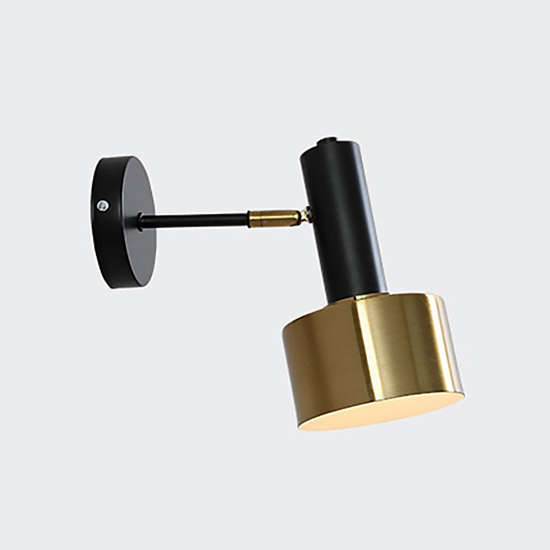 Mur cylindrique postmoderne Light Golden Frame Mur Mury Light pour le salon CHAMBRE