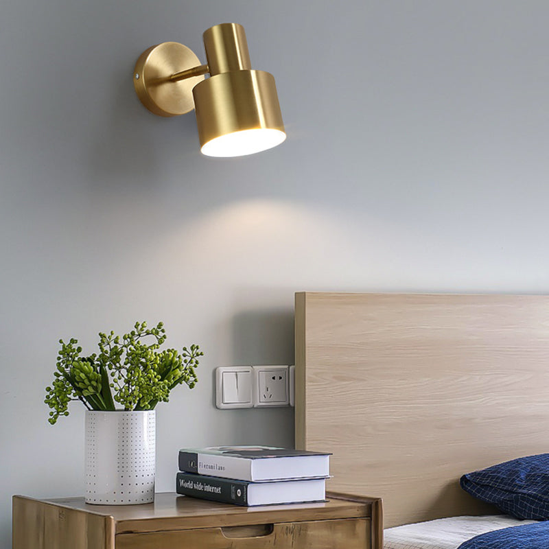 Mur cylindrique postmoderne Light Golden Frame Mur Mury Light pour le salon CHAMBRE