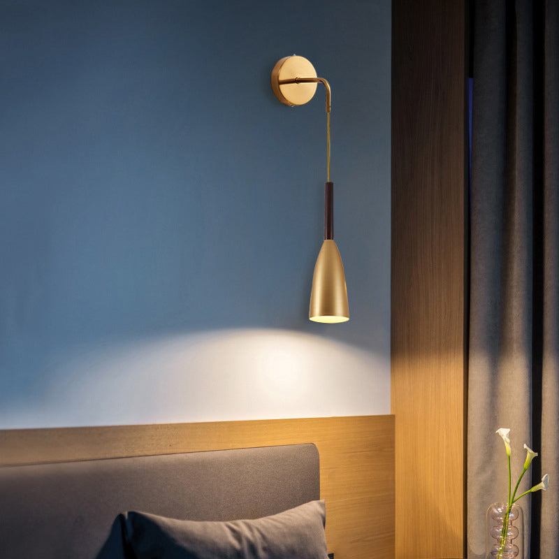 Postmodern Wall Light Golden Frame Wall Sconce Light for Living Room Bedroom