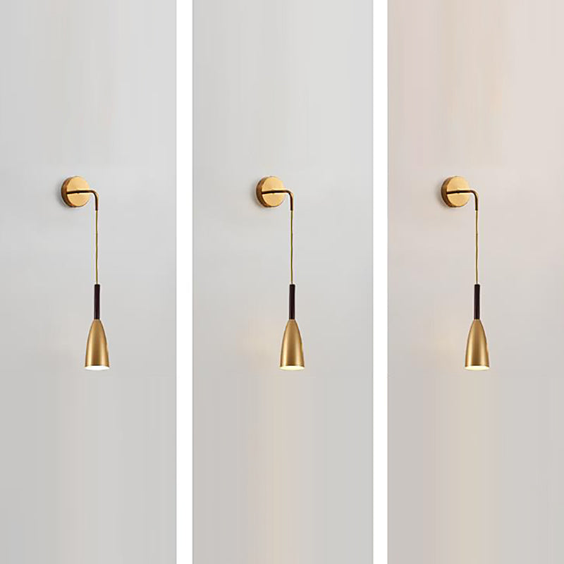 Postmodern Wall Light Golden Frame Wall Sconce Light for Living Room Bedroom