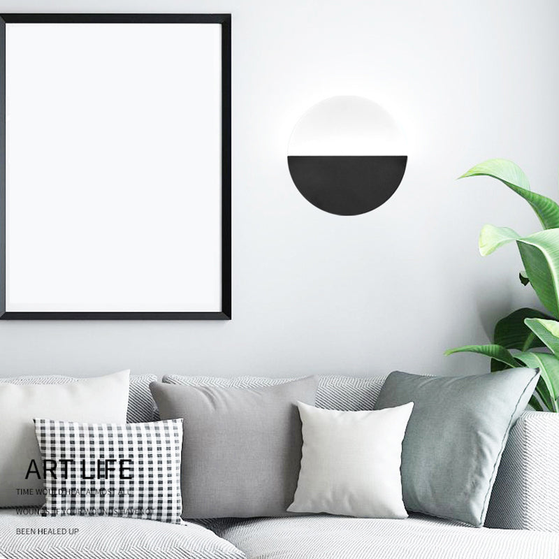Ring Shape Wall Light Contracted Modern Acrylic Shade Wall Mount Light for Hallway