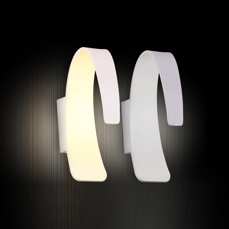 Modern Style Wall Light Creative Lights with White Acrylic Shade for Hotel Bedroom