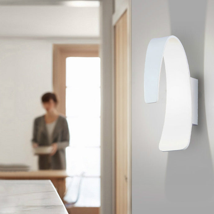 Modern Style Wall Light Creative Lights with White Acrylic Shade for Hotel Bedroom