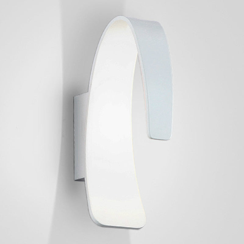 Lumières murales de style moderne avec une teinte en acrylique blanche pour la chambre à coucher de l'hôtel