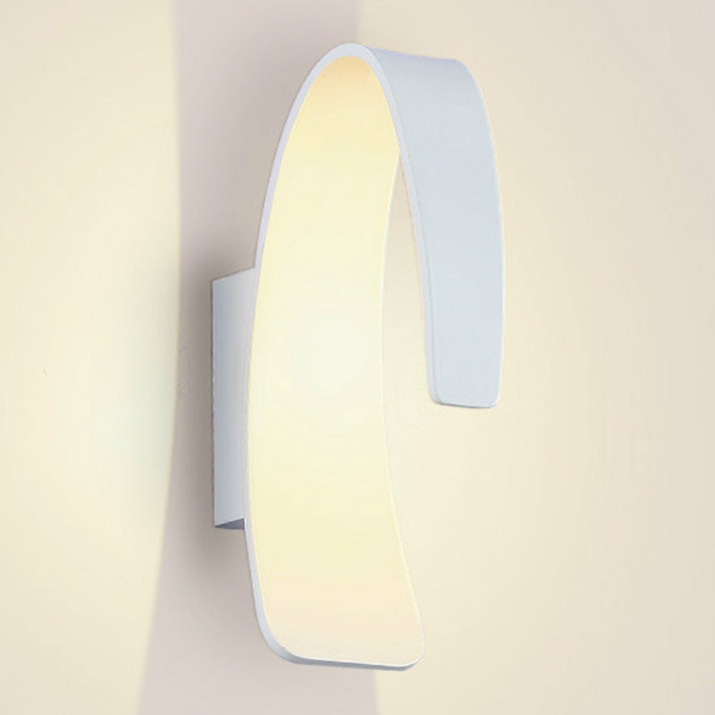 Modern Style Wall Light Creative Lights with White Acrylic Shade for Hotel Bedroom