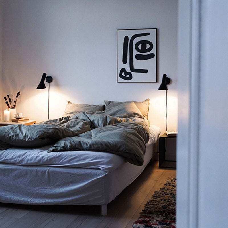 Luci creative in stile muro in stile moderno con tonalità in metallo per soggiorno camera da letto d'albergo