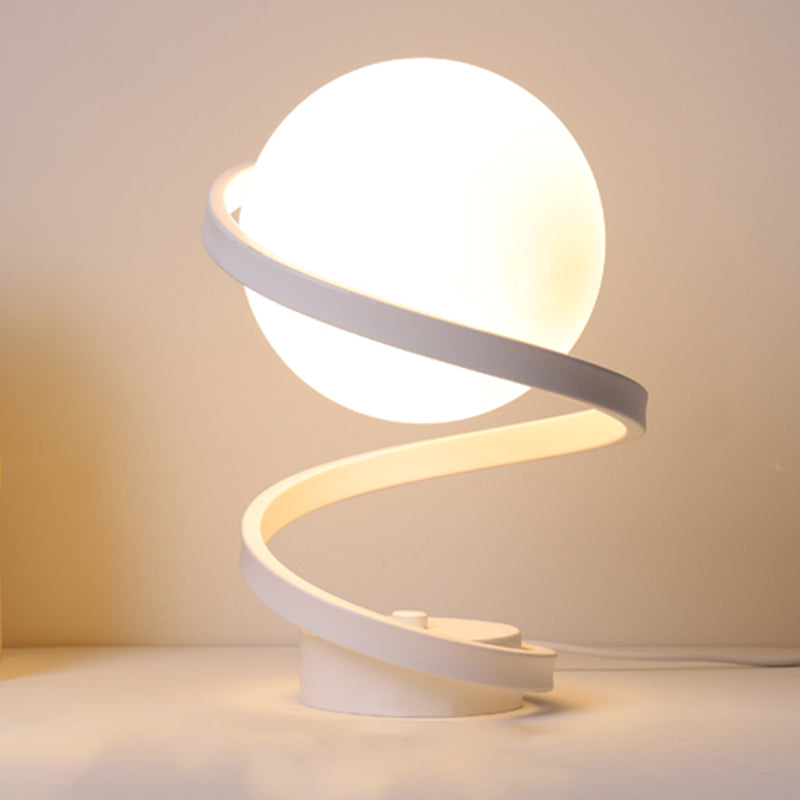 Lampade da tavolo moderne per camera da letto con paralume in vetro per soggiorno camera da letto