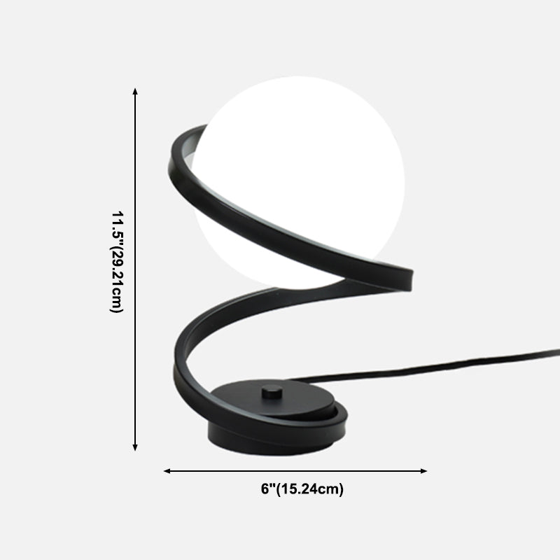 Lampade da tavolo moderne per camera da letto con paralume in vetro per soggiorno camera da letto