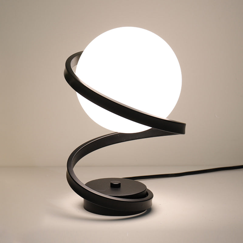 Lampade da tavolo moderne per camera da letto con paralume in vetro per soggiorno camera da letto
