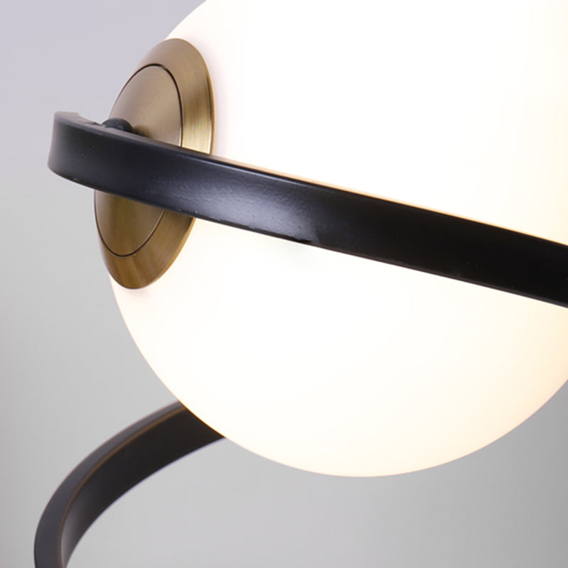 Lampade da tavolo moderne per camera da letto con paralume in vetro per soggiorno camera da letto