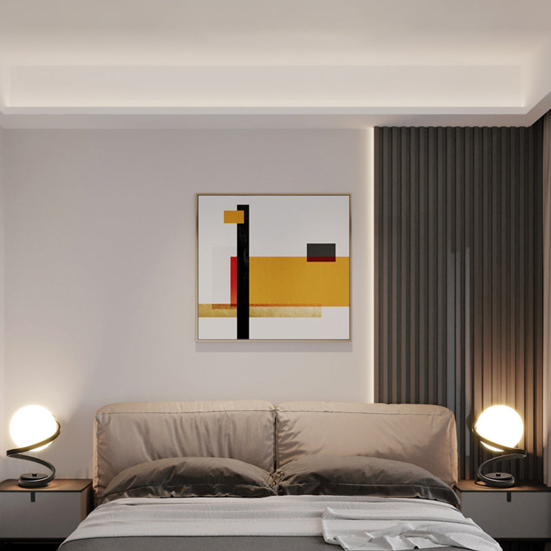 Lampade da tavolo moderne per camera da letto con paralume in vetro per soggiorno camera da letto
